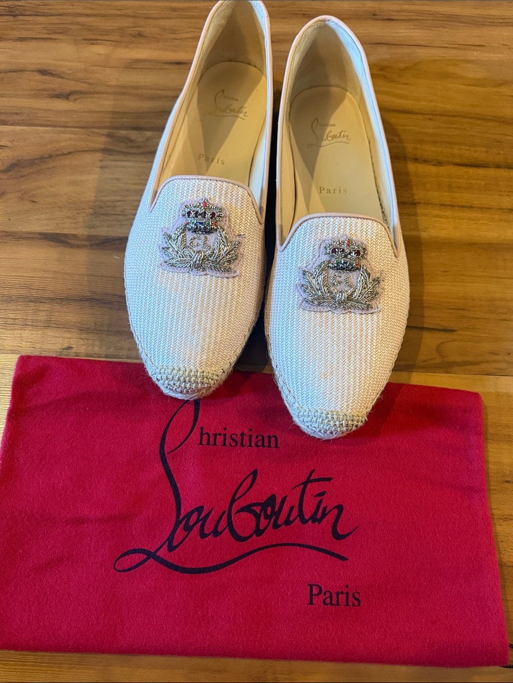 Christian Louboutin Women's Nanou Orlato Donna Espadrilles size 40